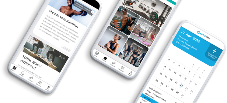 App für Fitnessstudios und Personal Trainer  - trainingsland.de