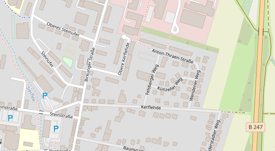 FitnessStudio auf Satellitenbild