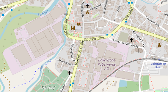 FitnessStudio auf Satellitenbild