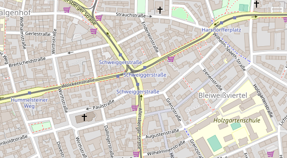 FitnessStudio auf Satellitenbild