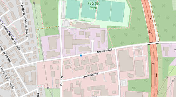 FitnessStudio auf Satellitenbild