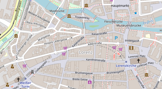 FitnessStudio auf Satellitenbild