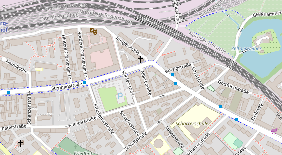 FitnessStudio auf Satellitenbild