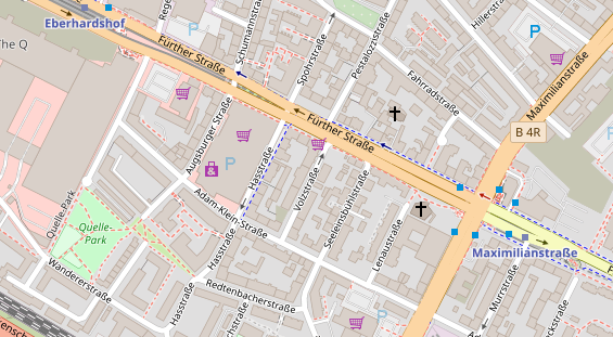 FitnessStudio auf Satellitenbild