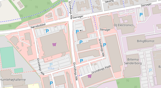 FitnessStudio auf Satellitenbild