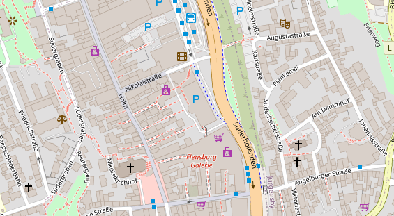 FitnessStudio auf Satellitenbild