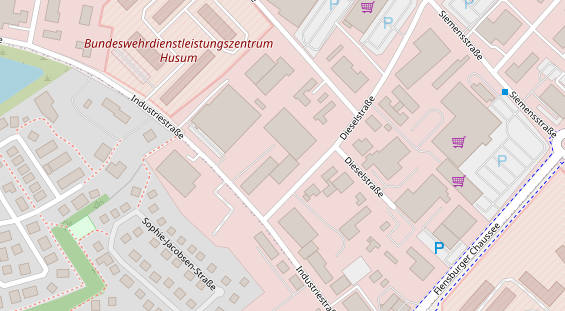 FitnessStudio auf Satellitenbild