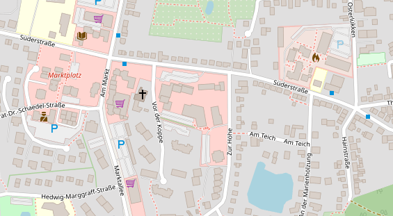 FitnessStudio auf Satellitenbild