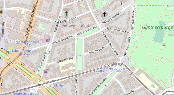 FitnessStudio auf Satellitenbild