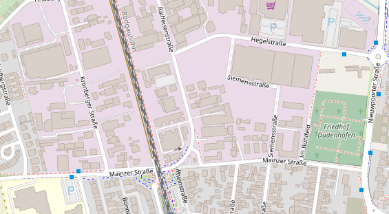 FitnessStudio auf Satellitenbild