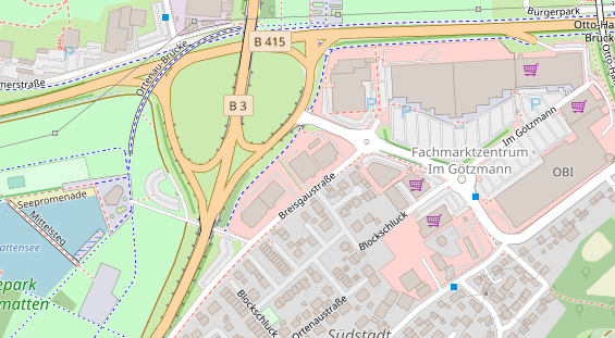 FitnessStudio auf Satellitenbild