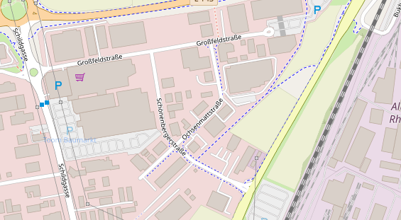 FitnessStudio auf Satellitenbild