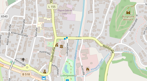 FitnessStudio auf Satellitenbild