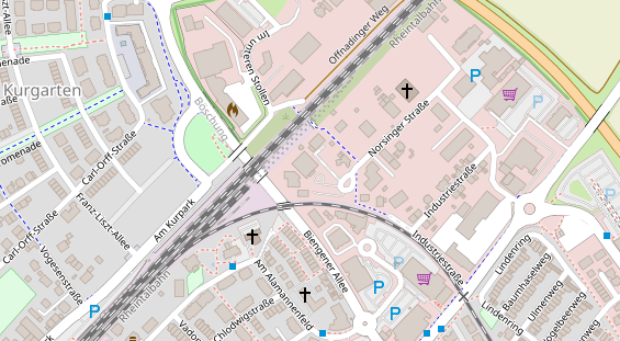 FitnessStudio auf Satellitenbild