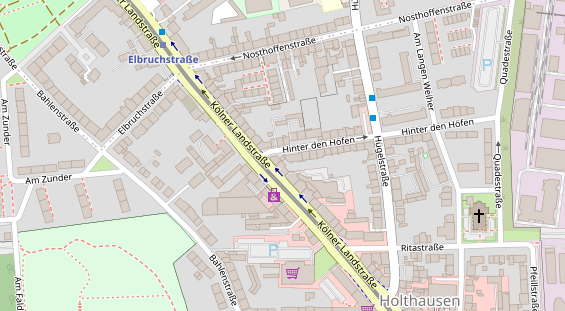 FitnessStudio auf Satellitenbild