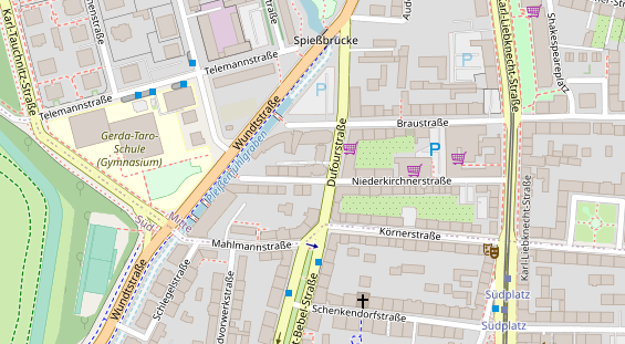 FitnessStudio auf Satellitenbild