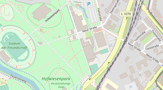 FitnessStudio auf Satellitenbild