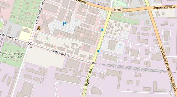 FitnessStudio auf Satellitenbild