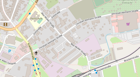 FitnessStudio auf Satellitenbild