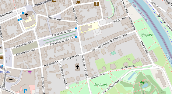 FitnessStudio auf Satellitenbild