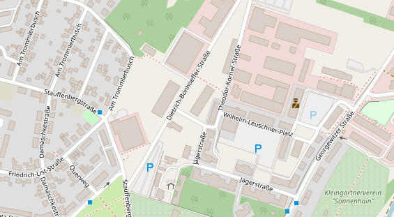 FitnessStudio auf Satellitenbild