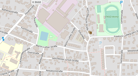 FitnessStudio auf Satellitenbild