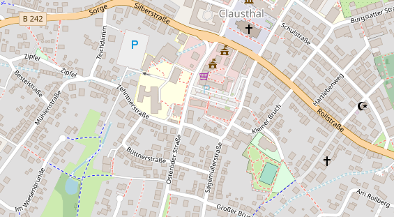 FitnessStudio auf Satellitenbild