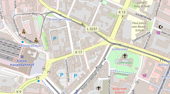 FitnessStudio auf Satellitenbild