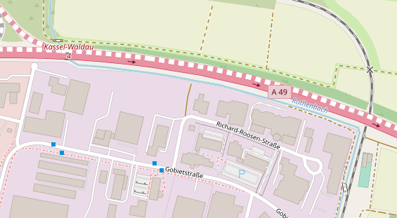 FitnessStudio auf Satellitenbild