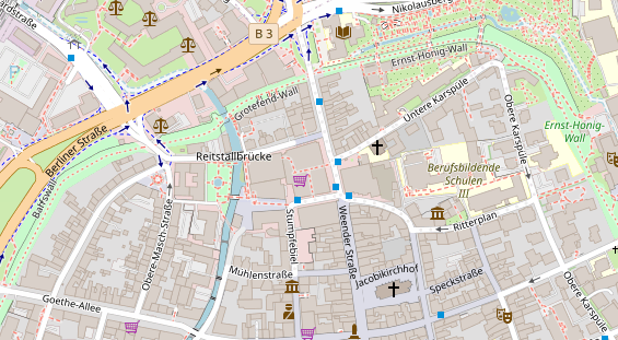 FitnessStudio auf Satellitenbild