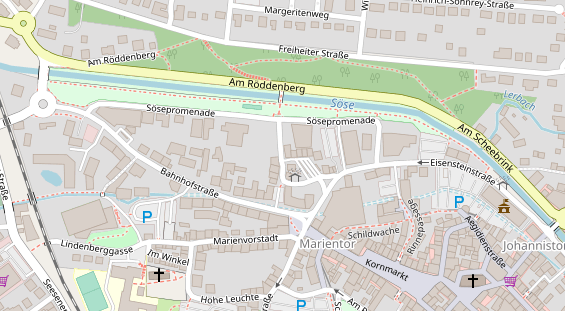 FitnessStudio auf Satellitenbild