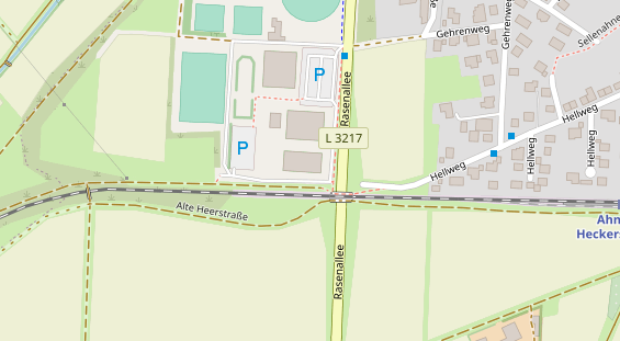 FitnessStudio auf Satellitenbild