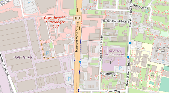 FitnessStudio auf Satellitenbild