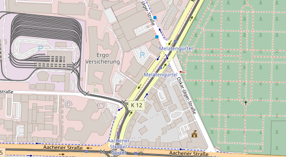 FitnessStudio auf Satellitenbild