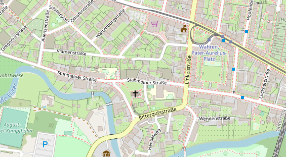 FitnessStudio auf Satellitenbild