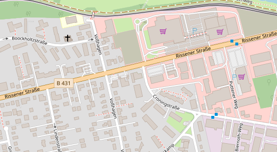 FitnessStudio auf Satellitenbild