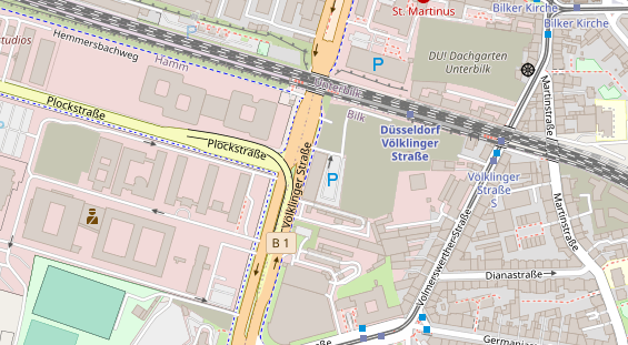 FitnessStudio auf Satellitenbild