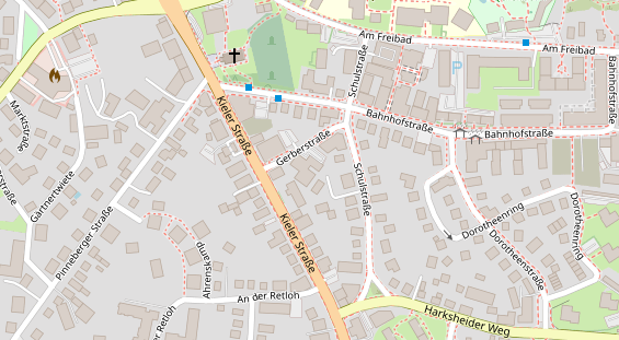 FitnessStudio auf Satellitenbild