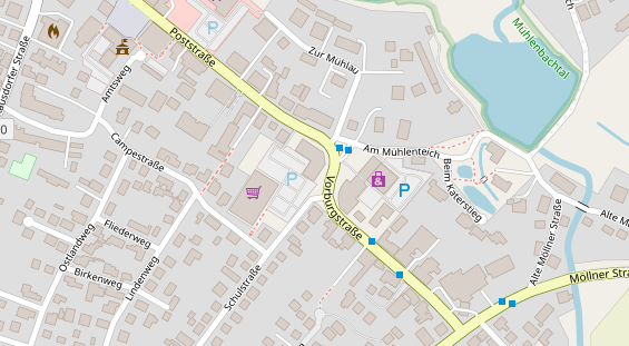 FitnessStudio auf Satellitenbild