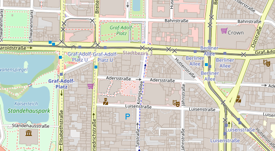 FitnessStudio auf Satellitenbild