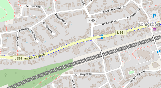 FitnessStudio auf Satellitenbild