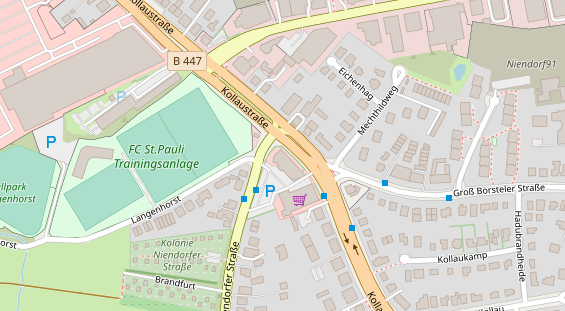 FitnessStudio auf Satellitenbild