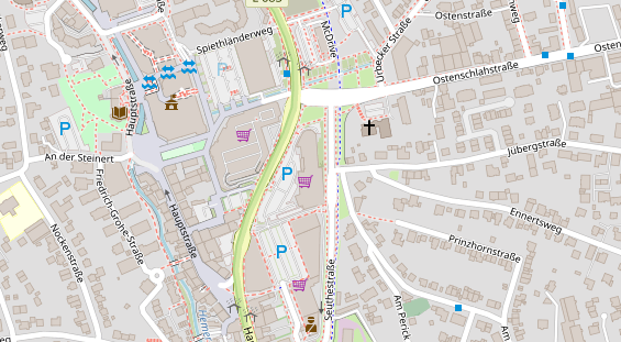 FitnessStudio auf Satellitenbild