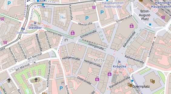 FitnessStudio auf Satellitenbild