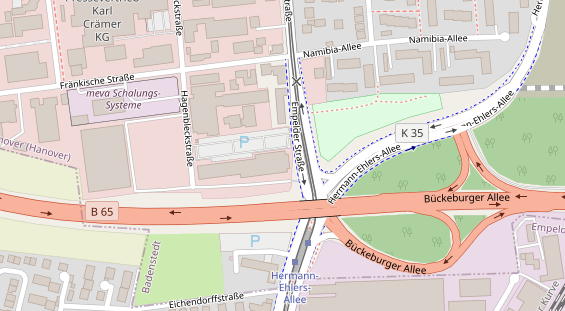 FitnessStudio auf Satellitenbild