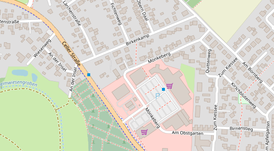 FitnessStudio auf Satellitenbild