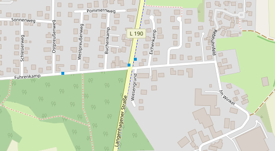 FitnessStudio auf Satellitenbild