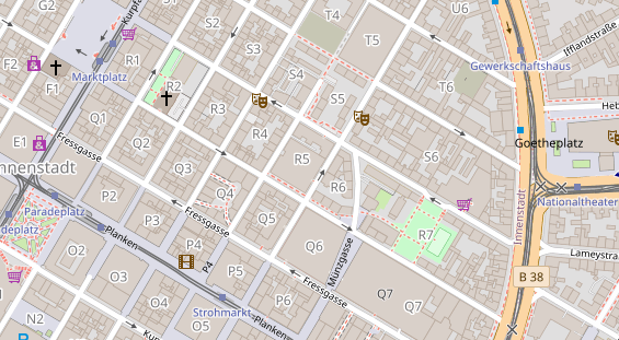 FitnessStudio auf Satellitenbild