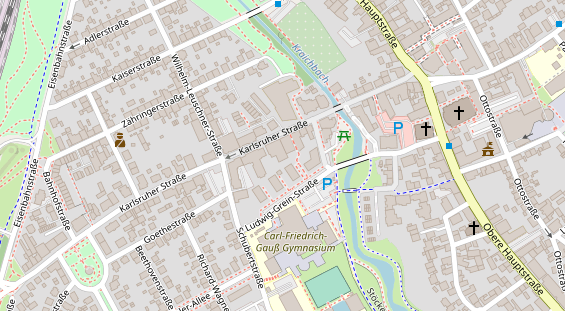 FitnessStudio auf Satellitenbild