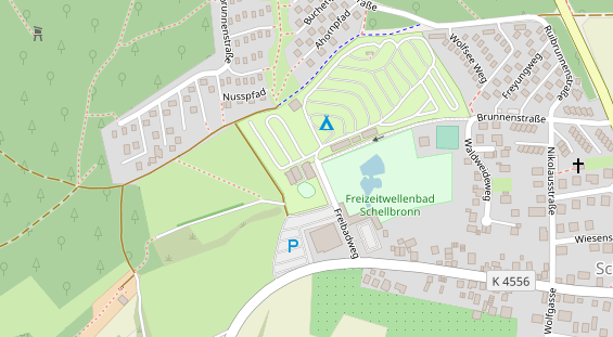 FitnessStudio auf Satellitenbild